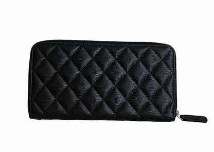 Chanel CC Long Zipped Wallet Black (AP3181)