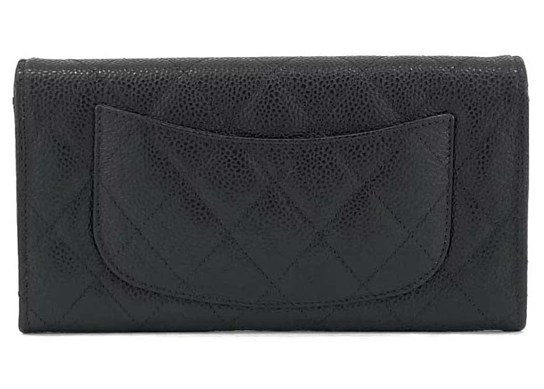 Chanel Classic Flap Long Wallet Black (AP0241)