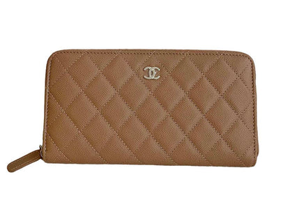 Chanel Classic Long Zipped Wallet Biege (AP0242)