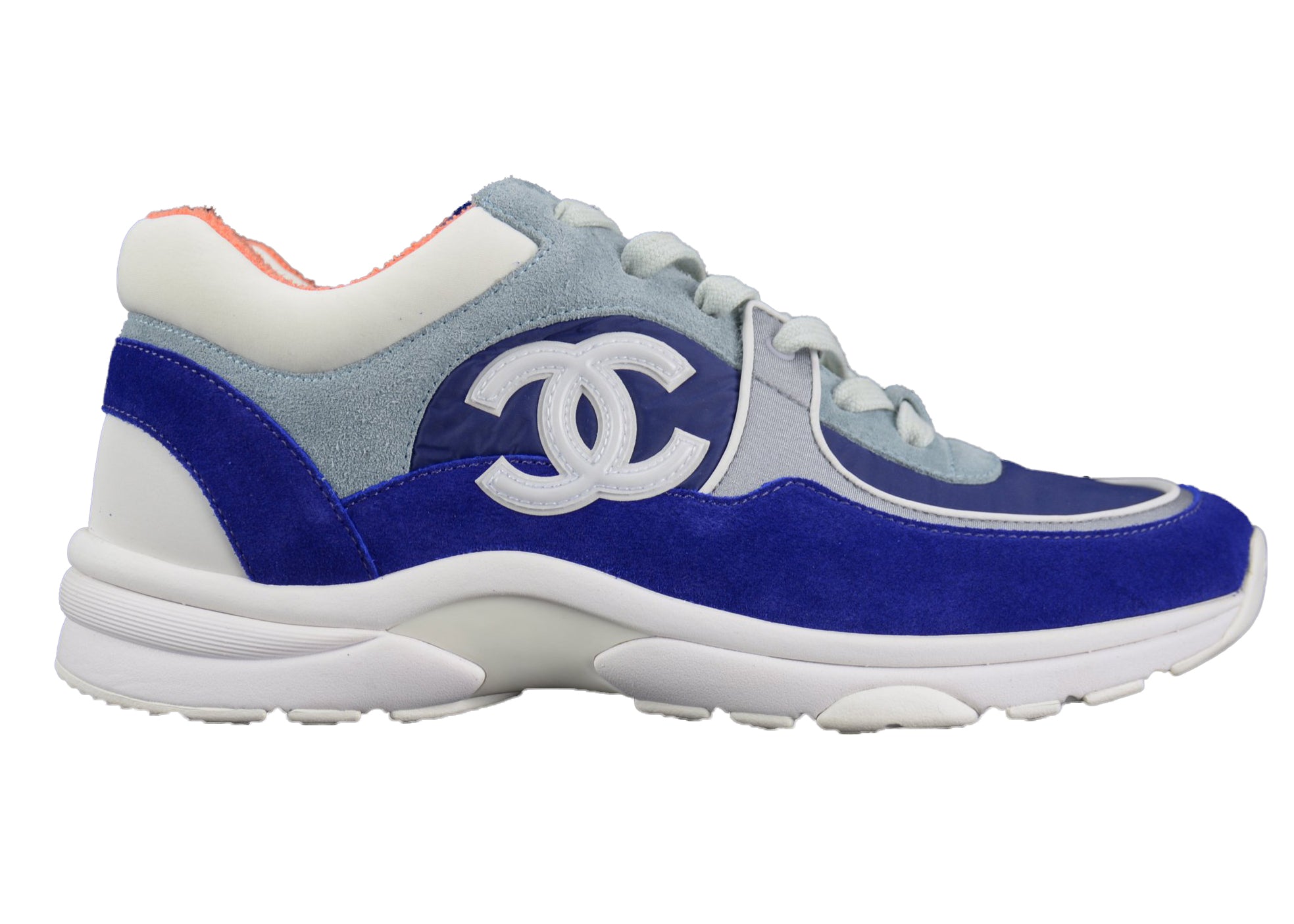 Chanel Low Top CC Purple Blue Sneaker Store Co