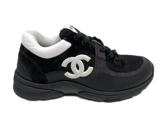 Chanel Low Top Trainer Black White