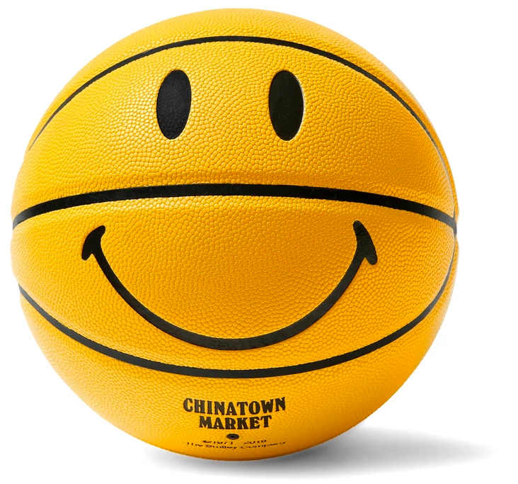 Chinatown Market Smiley Basketball Yellow