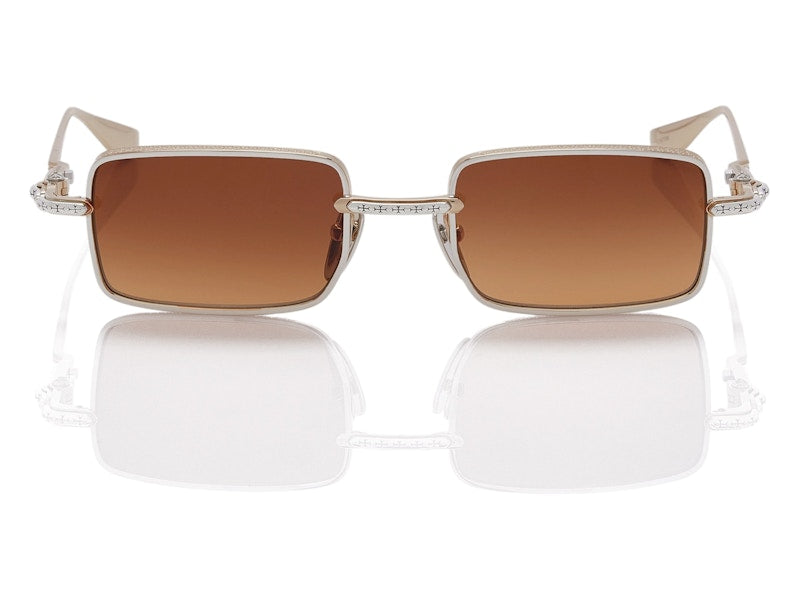 Chrome Hearts Buckle Rider Sunglassses Silver Gold Rustic