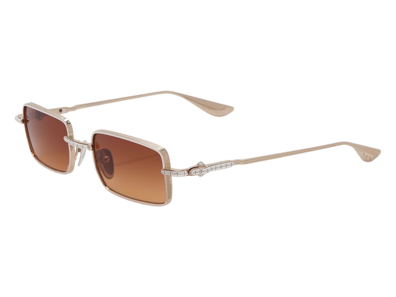 Chrome Hearts Buckle Rider Sunglassses Silver Gold Rustic