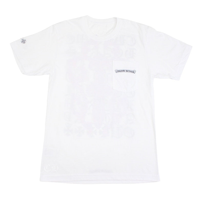 Chrome Hearts Eye Chart Dagger T-shirt White