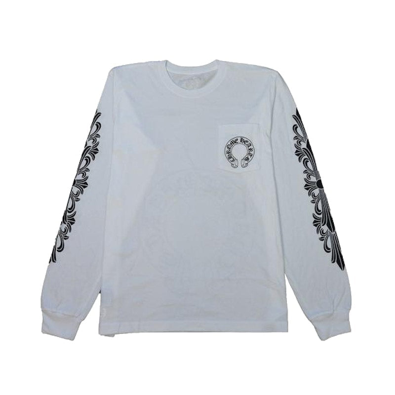 Chrome Hearts Horse Shoe L/S T-Shirt White