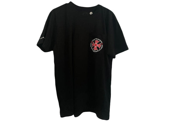 Chrome Hearts Made In Hollywood Plus Cross T-shirt Black/Red