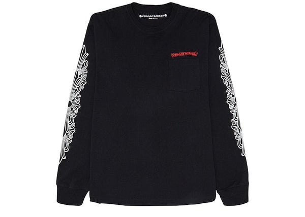Chrome Hearts Matty Boy Flower Chomper L/S T-shirt Black