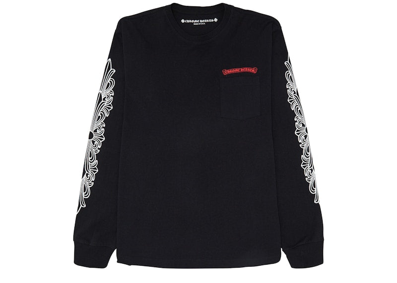 Chrome Hearts Matty Boy Flower Chomper L/S T-shirt Black