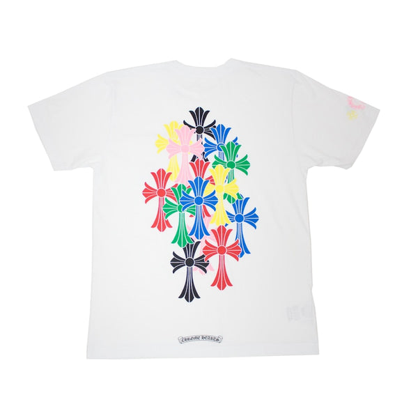 Chrome Hearts Multi Color Cross Cemetery T-shirt White