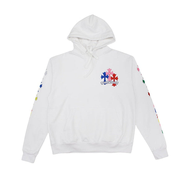 Sweat à capuche blanc multicolore Chrome Hearts