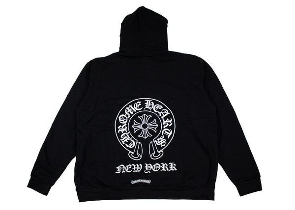Sweat à capuche exclusif Chrome Hearts New York noir