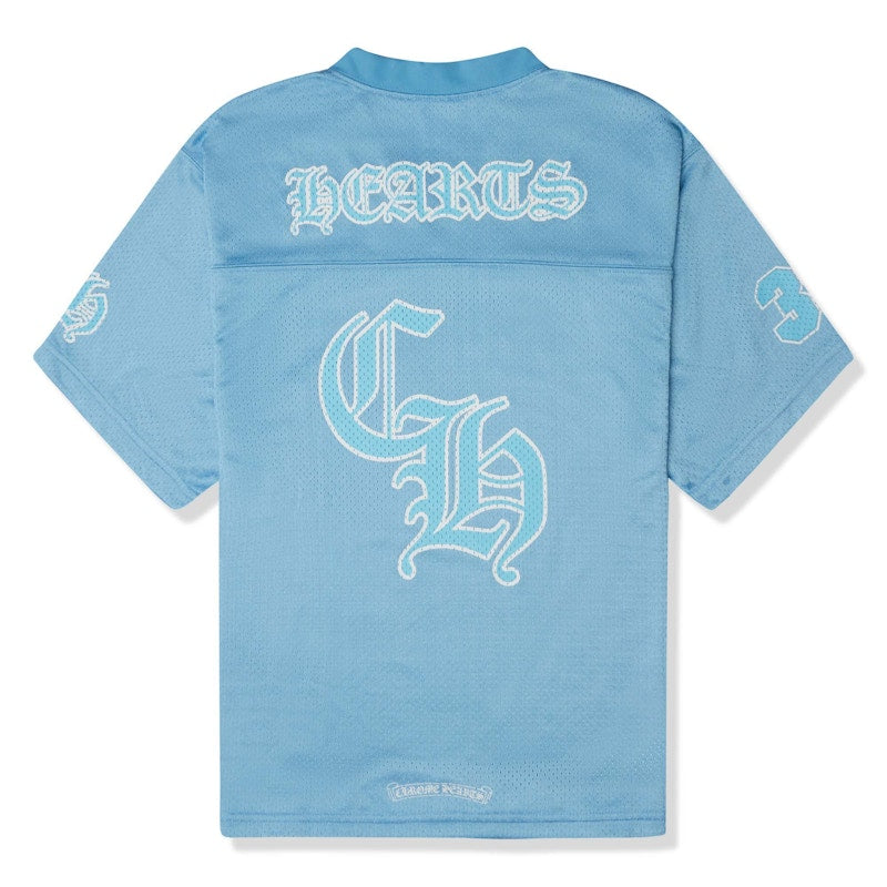 Chrome Hearts Stadium Mesh Short Sleeve Jersey Blue