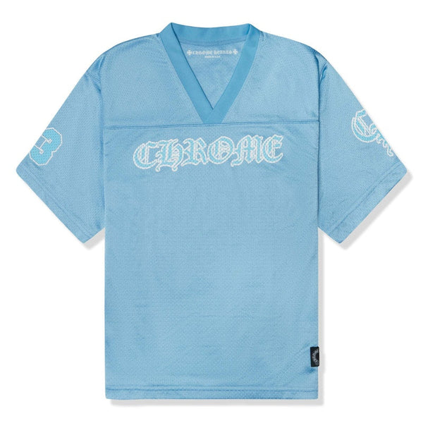 Chrome Hearts Stadium Mesh Short Sleeve Jersey Blue