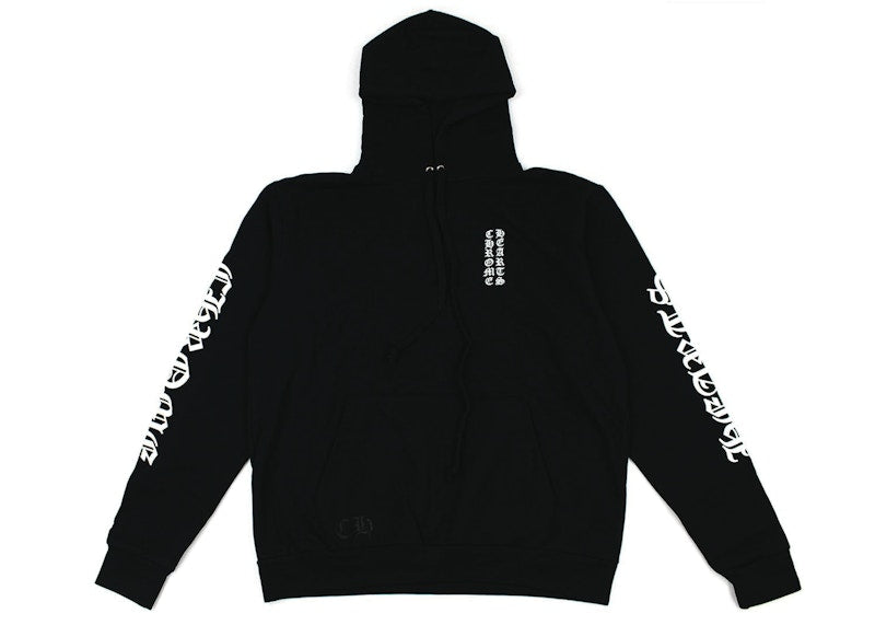 Chrome Hearts Vertical Logo Hoodie Black