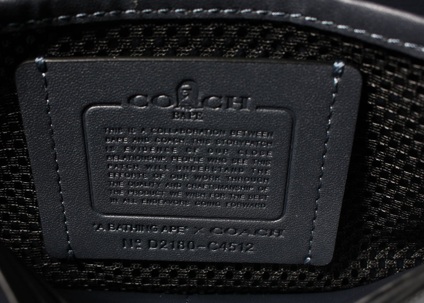 Coach x BAPE Turnlock Tab Belt Bag Navy