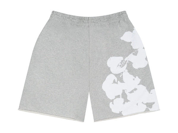 Denim Tears Big Cotton Wreath Sweat Shorts Grey