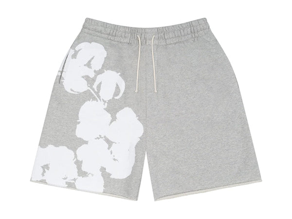 Denim Tears Big Cotton Wreath Sweat Shorts Grey