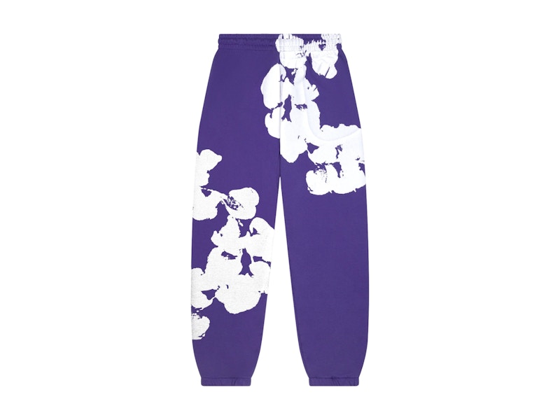 Denim Tears Big Cotton Wreath Sweatpants Purple