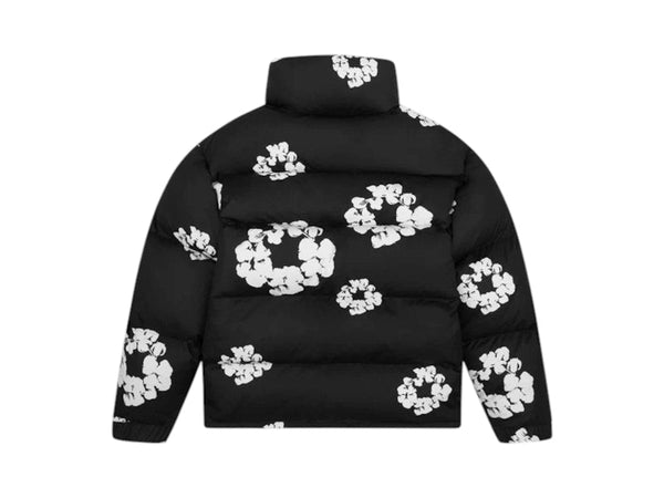 Denim Tears Cotton Wreath Puffer Jacket Black