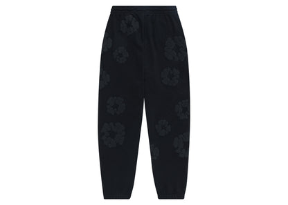 Denim Tears Cotton Wreath Sweatpants Black Monochrome