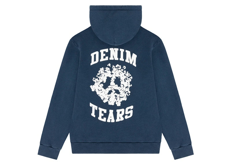 Denim Tears Denim University Zip Hoodie Navy