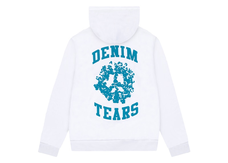 Denim Tears Denim University Zip Hoodie White