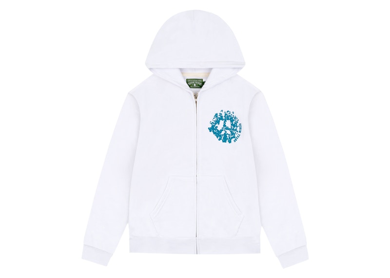 Denim Tears Denim University Zip Hoodie White