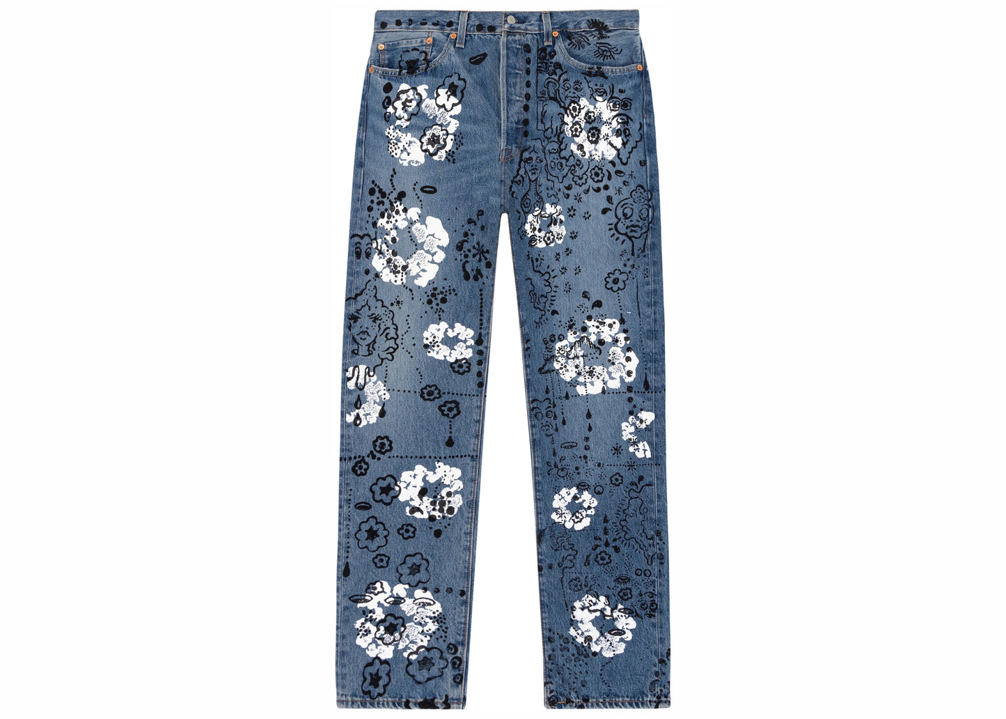 Denim Tears Iraq Tears 501 Jean Vintage Blue Light Wash