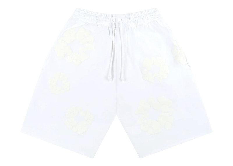 Denim Tears Mono Cotton Wreath Shorts White