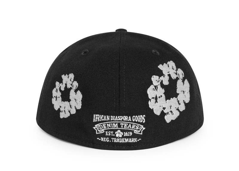 Denim Tears New Era Cotton Wreath 59/50 Cap Black