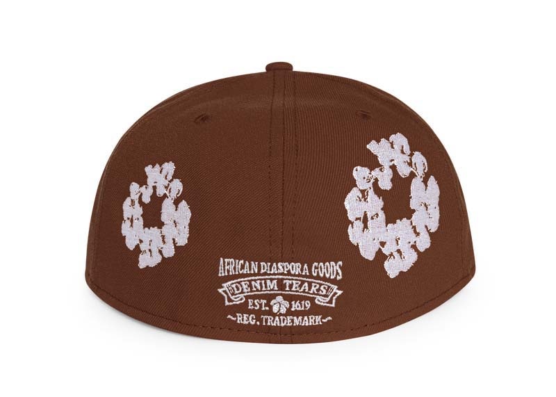 Denim Tears New Era Cotton Wreath 59/50 Cap Brown