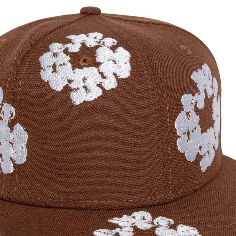 Denim Tears New Era Cotton Wreath 59/50 Cap Brown