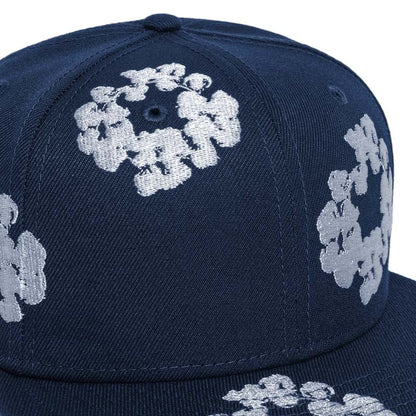 Denim Tears New Era Cotton Wreath 59/50 Cap Navy