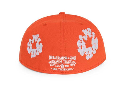 Denim Tears New Era Cotton Wreath 59/50 Cap Orange