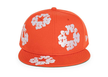 Denim Tears New Era Cotton Wreath 59/50 Cap Orange