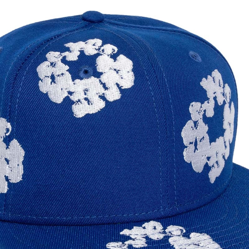 Denim Tears New Era Cotton Wreath 59/50 Cap Royal Blue