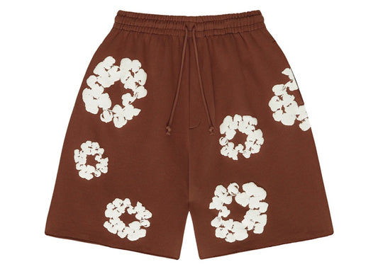 Denim Tears The Cotton Wreath Shorts Brown