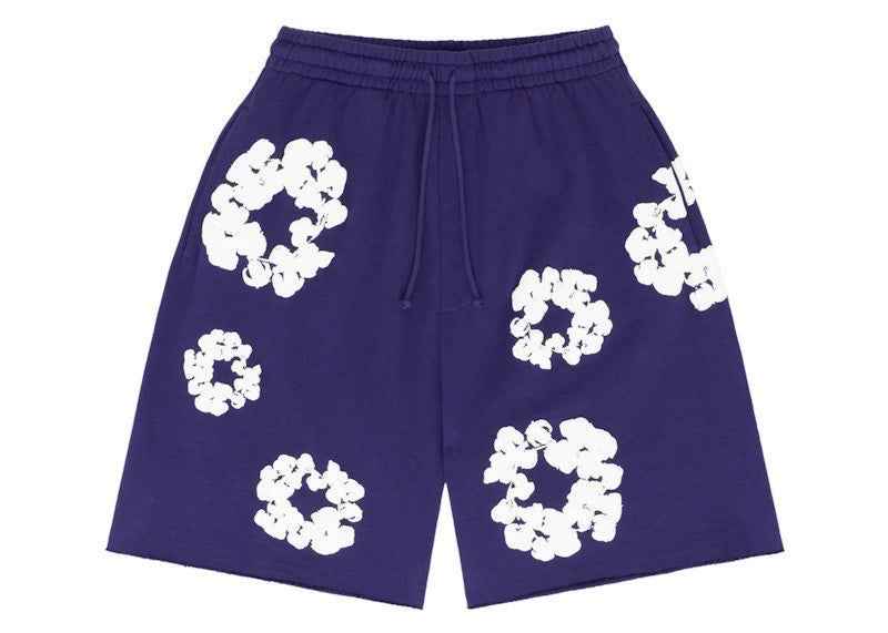 Denim Tears The Cotton Wreath Shorts Purple