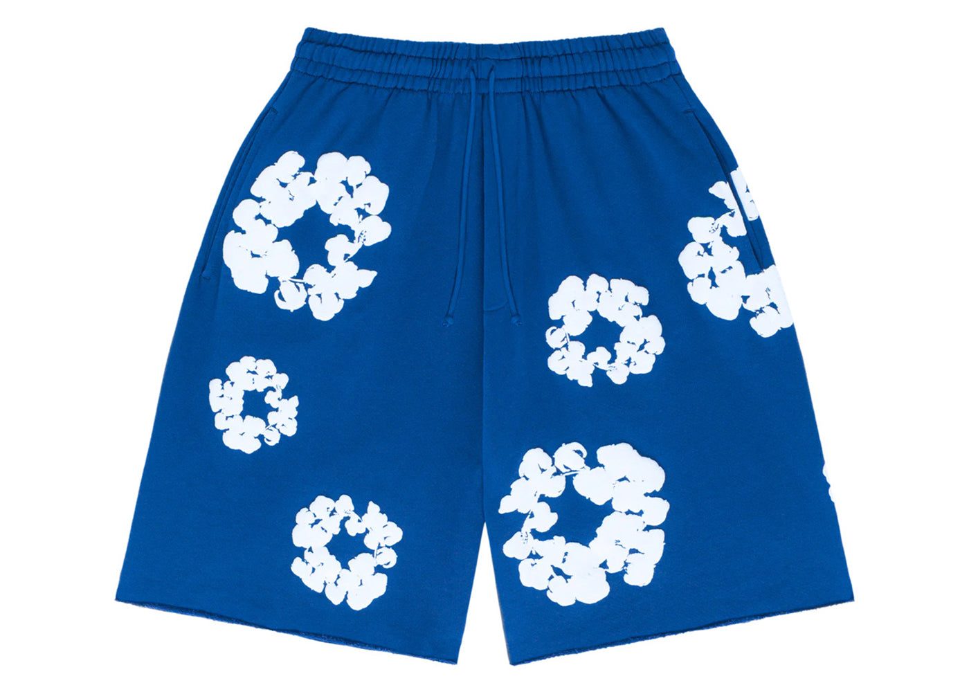 Denim Tears The Cotton Wreath Shorts Royal Blue