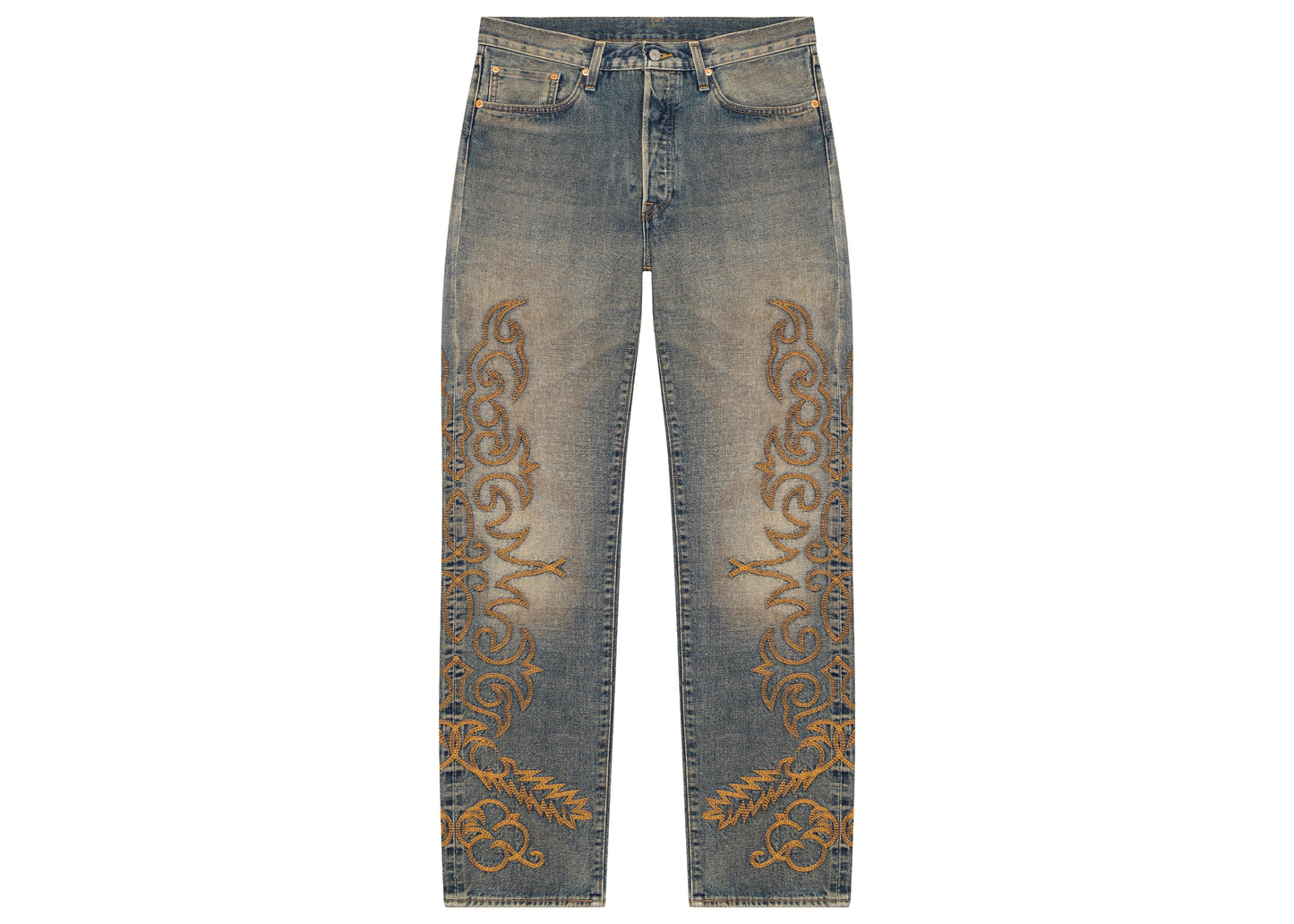 Denim Tears Western Cotton Stitch 501 Jeans Selvedge Denim