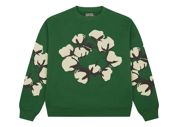 Denim Tears x CPFM Cactus Tears Crewneck Green