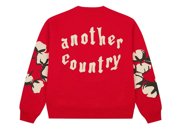 Denim Tears x CPFM Cactus Tears Crewneck Red