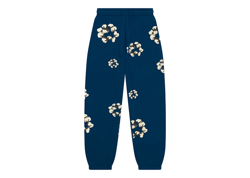 Denim Tears x CPFM Cactus Tears Wreath Sweatpants Navy