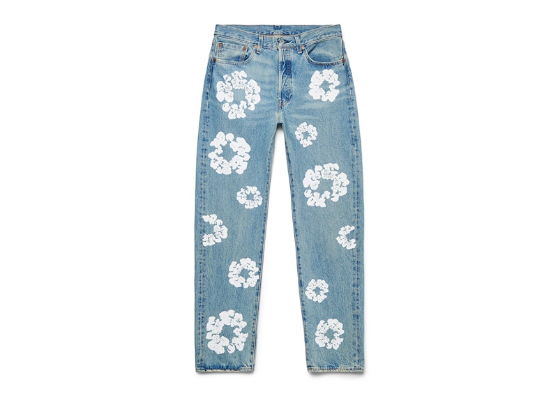 Denim Tears x Levi's Cotton Wreath Jean Light Wash