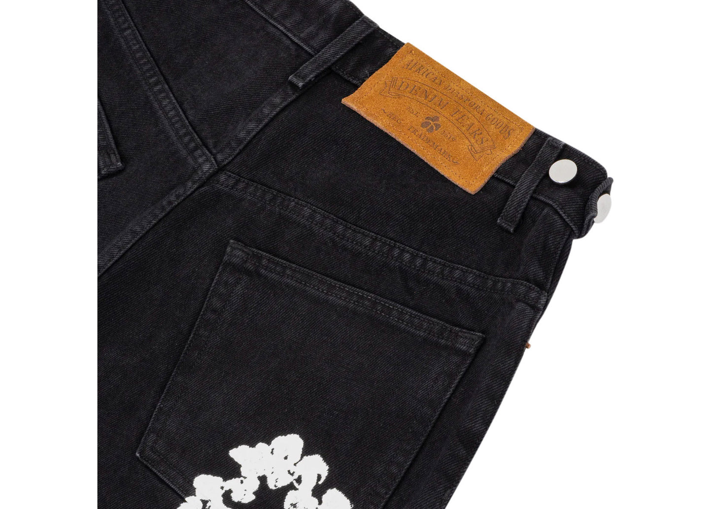 Denim Tears Cotton Wreath Jean Short Black