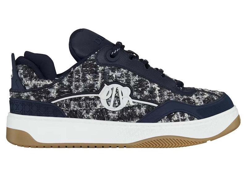 Dior B9S Skater Tweed Navy Blue
