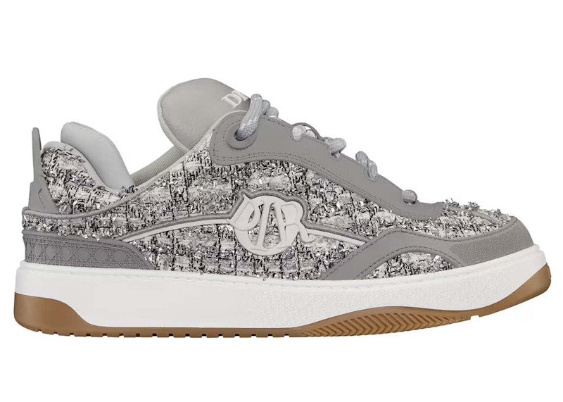 Dior B9S Skater Tweed Silver-Tone