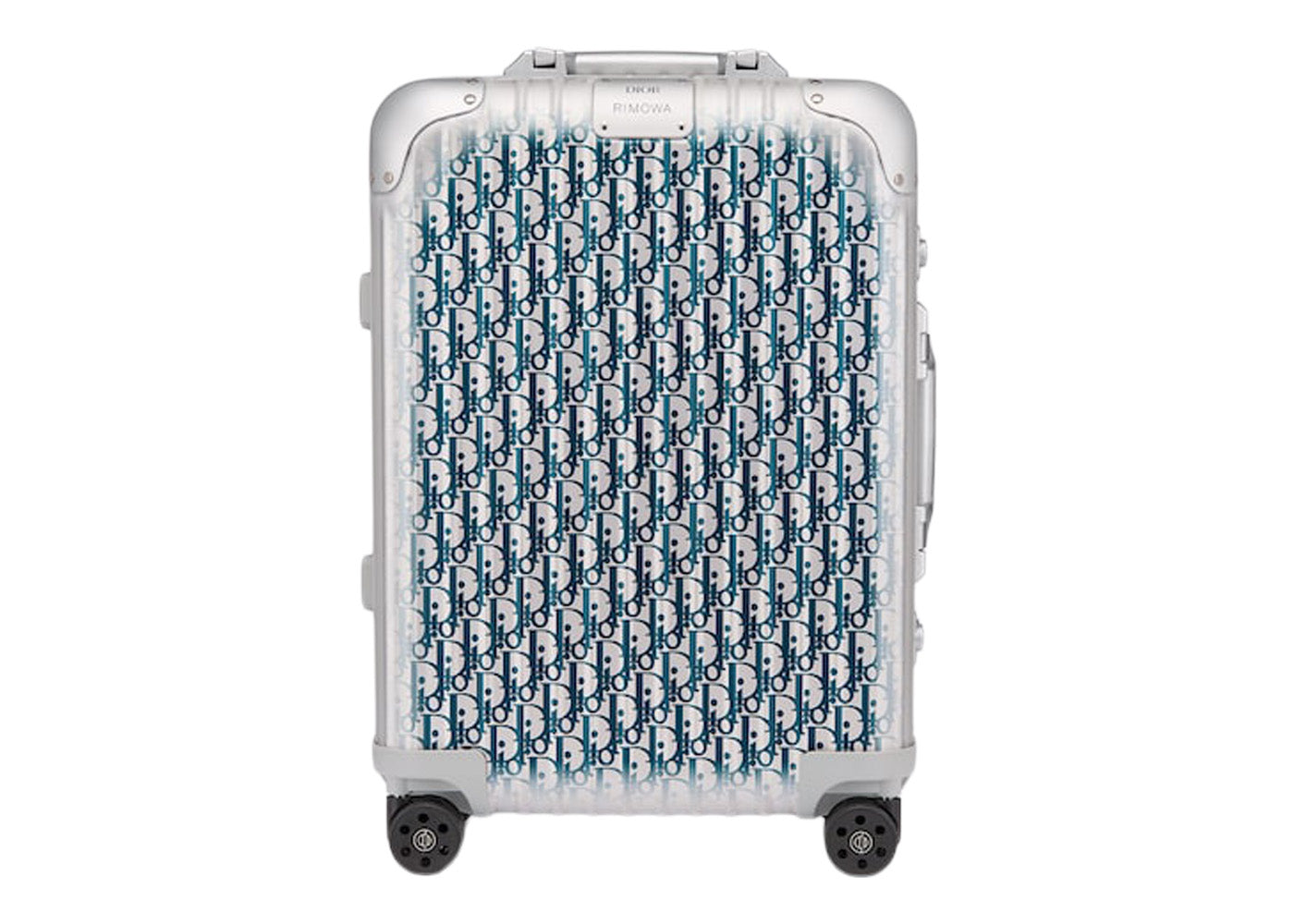 Dior and RIMOWA Cabin Suitcase Grey/Blue