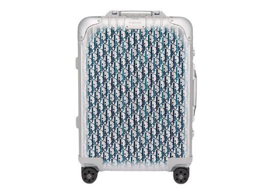 Dior and RIMOWA Cabin Suitcase Grey/Blue